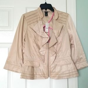 White House Black Market beige jacket